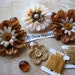 On Sale Earthy Tones Scrapbook Embellishment Kit