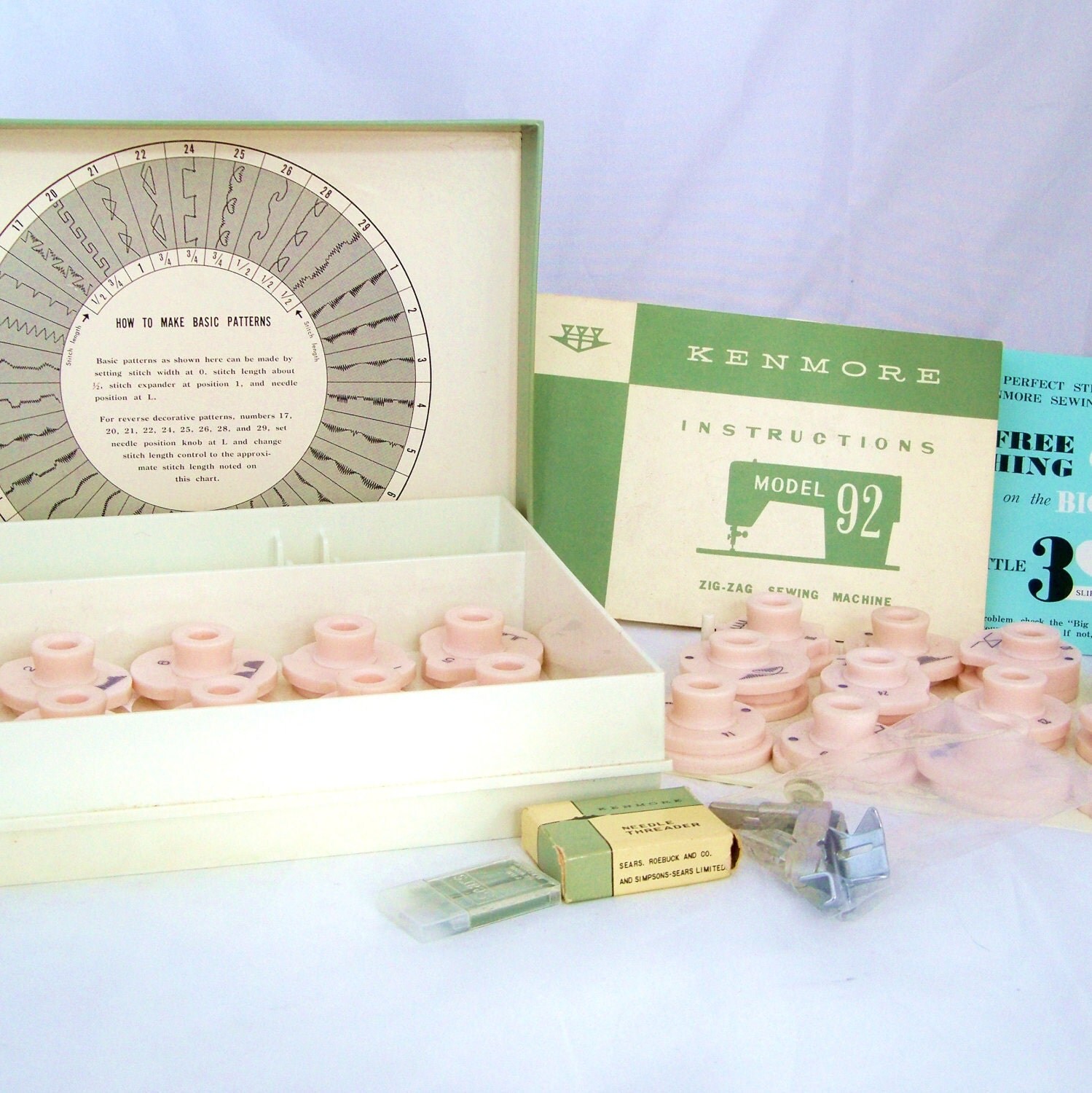 Vintage Kenmore Sewing Machine Model 92 1801 Manual
