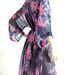 Kimono Robe in Floral Design Night Sexy Gift for Her Honeymoon Nightgown Pajamas Loungwear Lingerie Bridal Shower Bridesmaid Robes