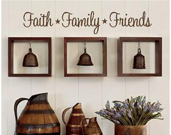 Faith Family Friends Wall Decor