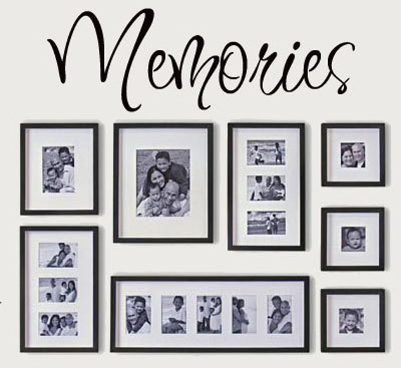 Memories Vinyl Lettering wall words graphics Home decor