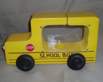 School Bus Piggy Bank