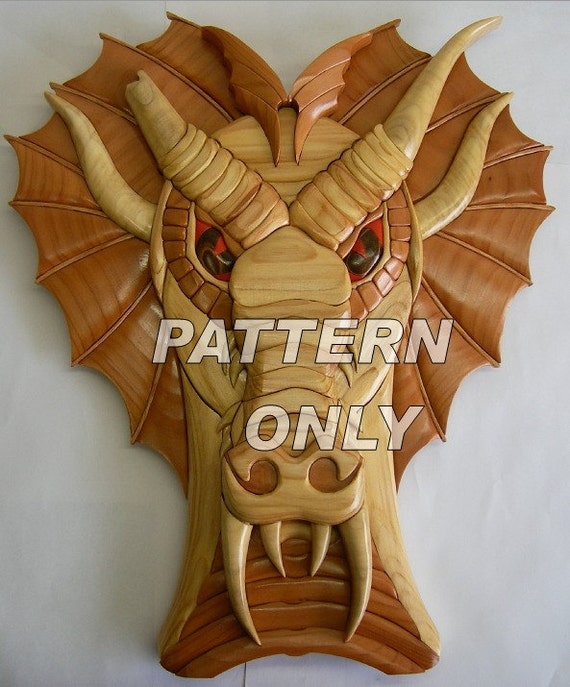Items similar to Pattern of a 'Dragon Broken-Horn 