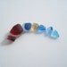 Sea Glass Multis in Pink, Red, Yellow, and Blues, E0393 from Seaham, UK - (NE England)