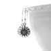 Sunflower Earrings, Sterling Silver