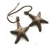Brass Starfish Earrings
