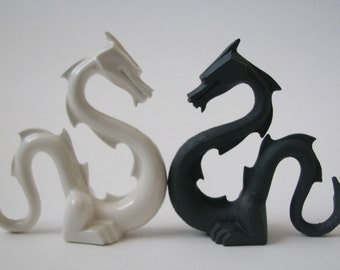 Small hand made unique porcelain DRAGON