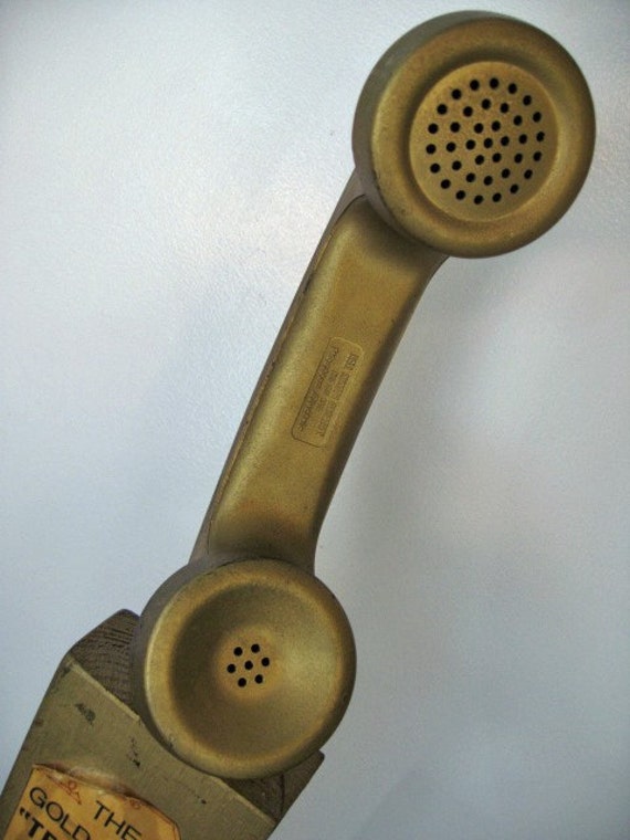 1980s TELEPHONE trophy award  DIY kitsch