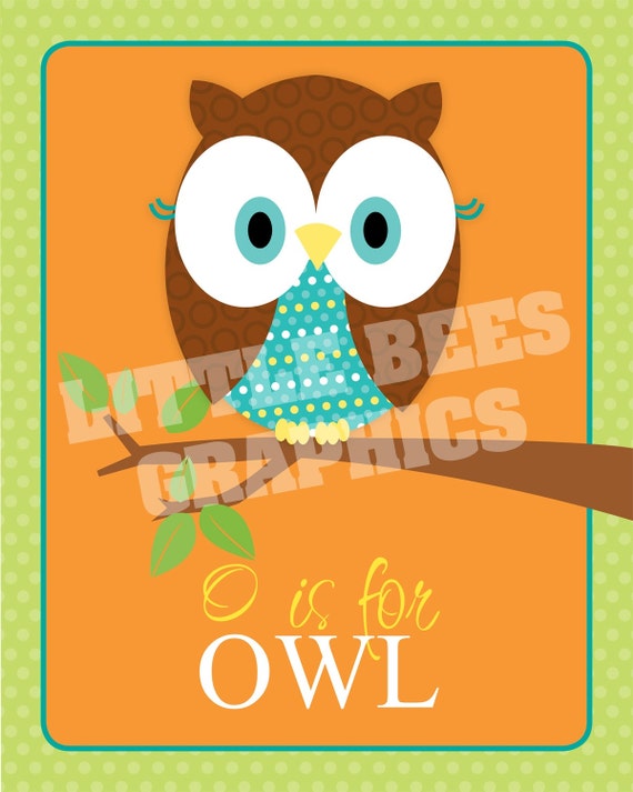 Set of 4 Woodland Forest Friends Nursery Wall Art Decor