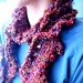 Spicy Curly Crocheted Scarf