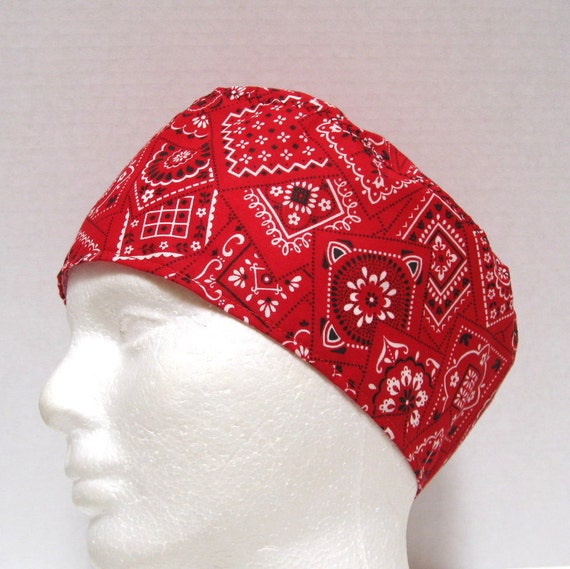 mens-red-bandana-scrub-hat-surgical-cap-or-doctors-skull-cap