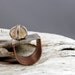 Sunstone Copper and Silver 'U' Shaped Ring