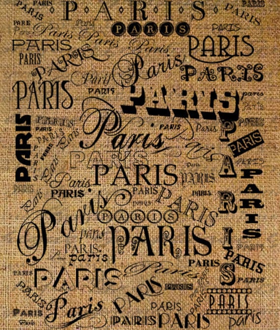 Items similar to PARIS French France City Words Text Word