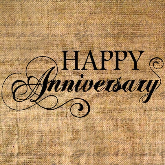 Items similar to HAPPY ANNIVERSARY Text Digital Collage ...