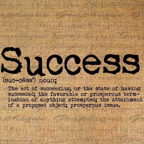 Items similar to SUCCESS Dictionary DEFINITION Digital Collage Sheet