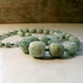 Clear Positive Thinking - Bold Graduated Moss Aquamarine with Hematite and Labradorite Healing Crystal OOAK Throat Chakra Necklace