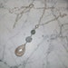 Archangel Gabriel Pendant - Moonstone, Aquamarine, Pearl and Blue Selenite