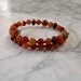 Creativity and Joy, Natural Stone and Crystal Sacral Hara Chakra Healing Bracelet