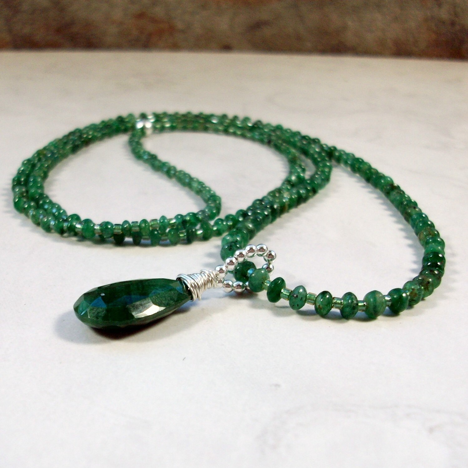 Fine Genuine Emerald Gemstone OOAK Heart Chakra Healing