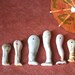 Vintage Porcelain Doll Parts Six Legs is Assorted Sizes for Altered Art Assemblage Collage