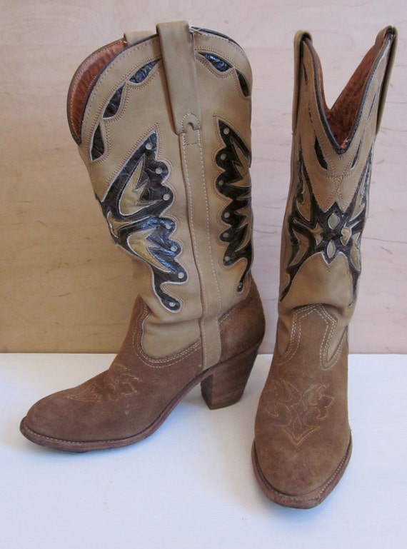 Vintage Miss Capezio Boots Cowgirl Boots Rockabilly Leather