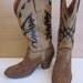 Vintage Miss Capezio Boots, Cowgirl Boots, Rockabilly, Leather Cowboy Boots, Music Festival, Summer Leather Boots, Womens 8 9