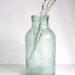 Blue Glass Bottle Large Vintage Jar