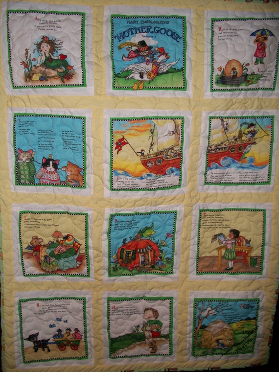 items-similar-to-nursery-rhyme-quilt-on-etsy