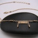 Gold fringe chain necklace Delicate geometric wire jewelry Small dainty layering necklace textural wearable art