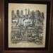 1976 Cultured Marble Etching - J K Thompson Jr - Kansas City Scene