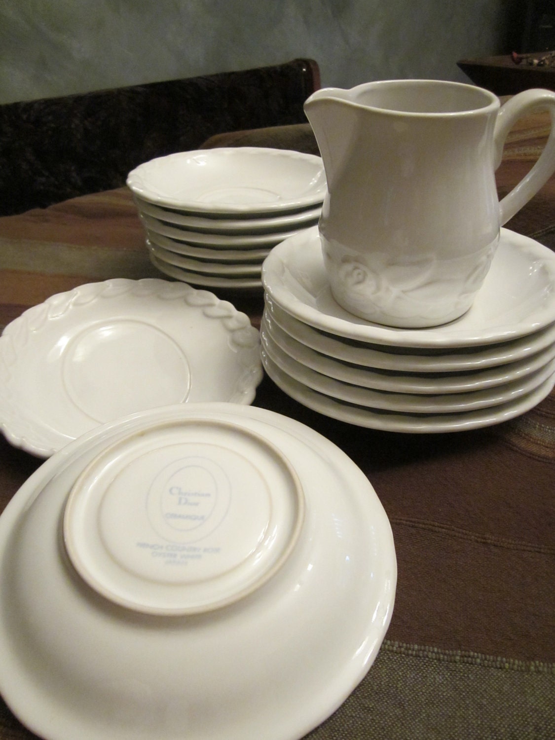 14 Pieces Christian Dior Porcelain French Country Rose