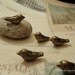 Lot of 20 Antique Bronze 3D Bird beads B37-Rd