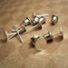 LOT of 200pcs set (100pcs posts, 100pcs barrel ear nuts) 6mm x12mm Silver Plated Earring Post Sc6