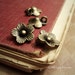 10pcs of Antiqued Bronze 14mm Super Lovely Cherry Blossom Flower Charms Pendants Extender Drops E23-Rd