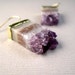 Amethyst Druzy Earrings Agate Drusy Quartz Stalactite Slice