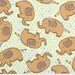 Elephants - Cotton FLANNEL Fabric - BTY
