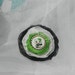 Black Lime Green White Fabric Flower Hair Alligator Clip