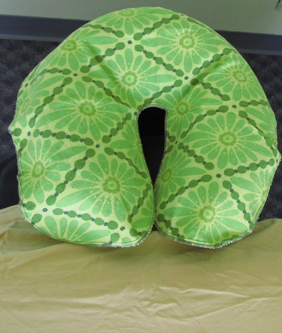 Massage Table Face Cradle Covers Green Daisy Handmade