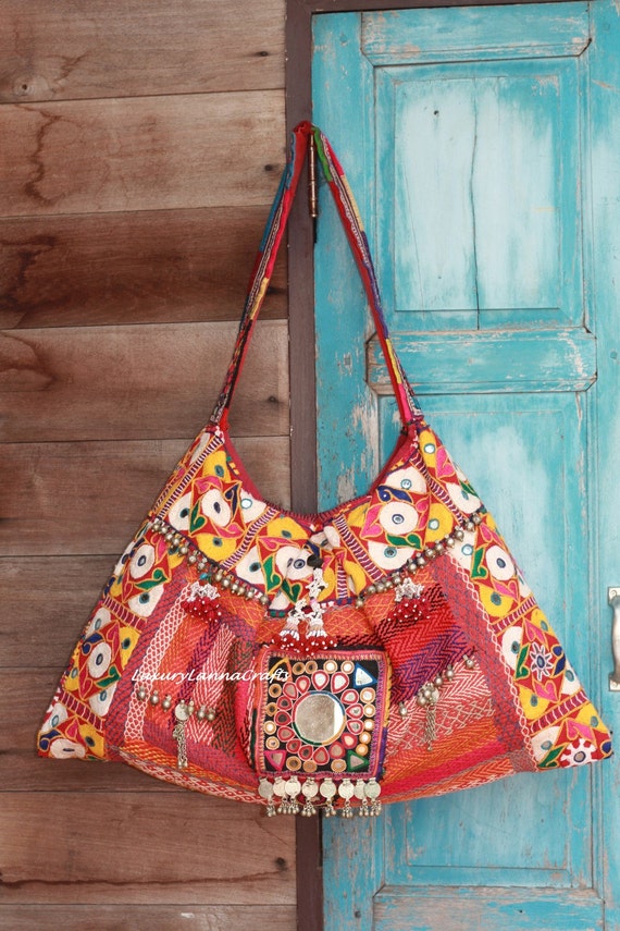 SALE / Luxury Tribal Vintage Fabric Chic Boho Bag