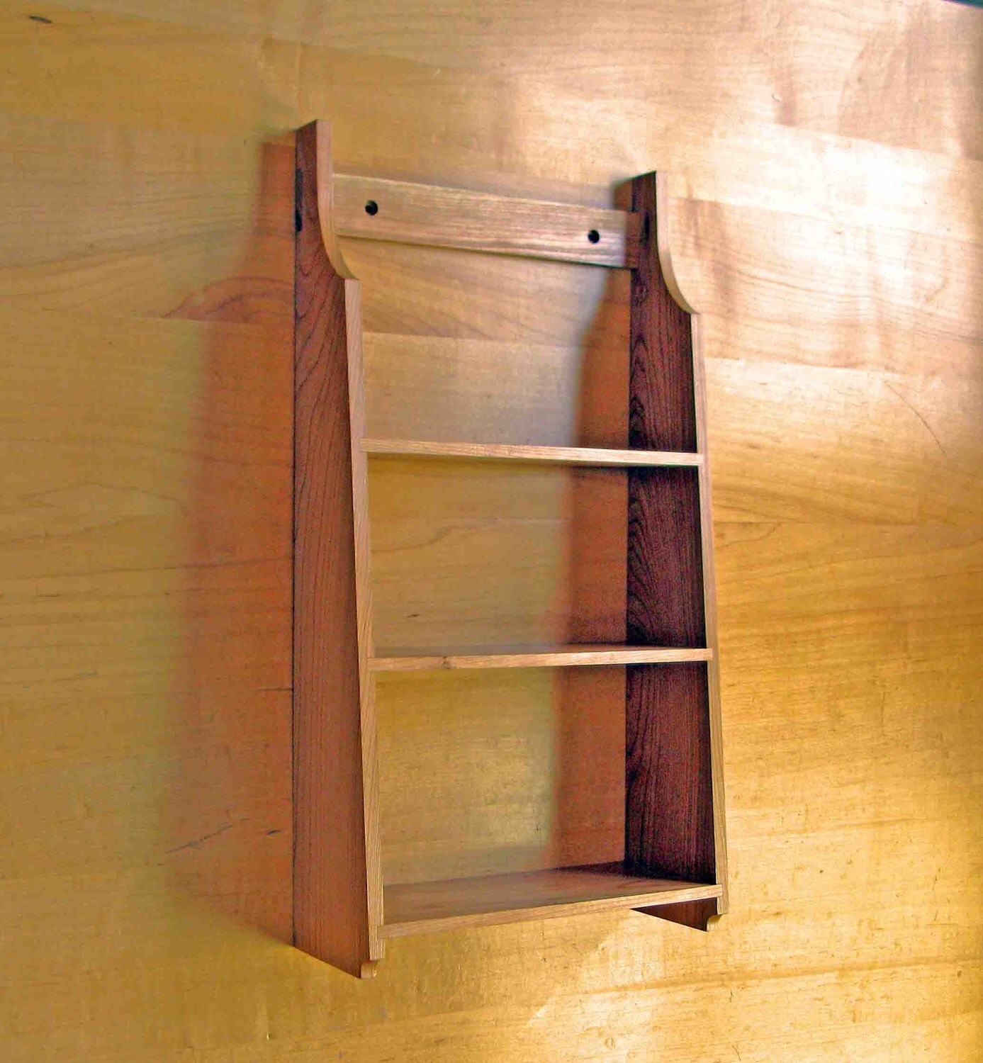 Shaker Hanging Shelf in Solid Cherry