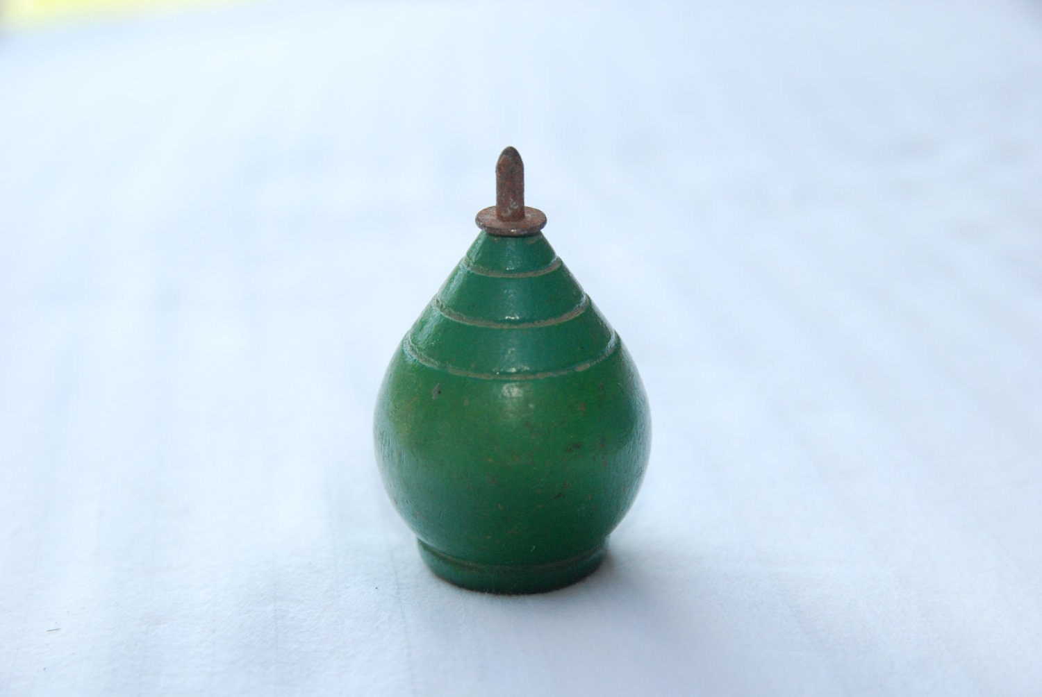 Vintage Wooden Spinning Tops Set 2