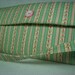 Womens wallet handmade vintage fabric Victorian inspired floral stripe print