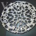 DIY Round 4pcs Large 45mm Silver Filigree Lace Wrap Vintage look Extension Chandelier Earrings Necklace Parts Findings Jewelry Making