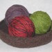 Chocolate Brown Felted Bowl
