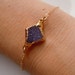RESERVED - Druzy Bracelet in Plum Purple