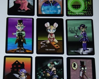 Original Art 36 Card Steampunk Fairy Oracle Tarot Deck