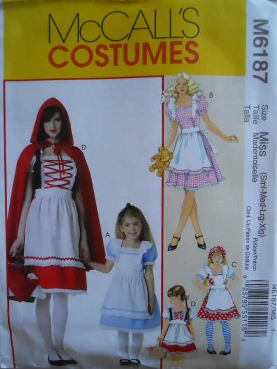 McCALL'S Costume Pattern M6187