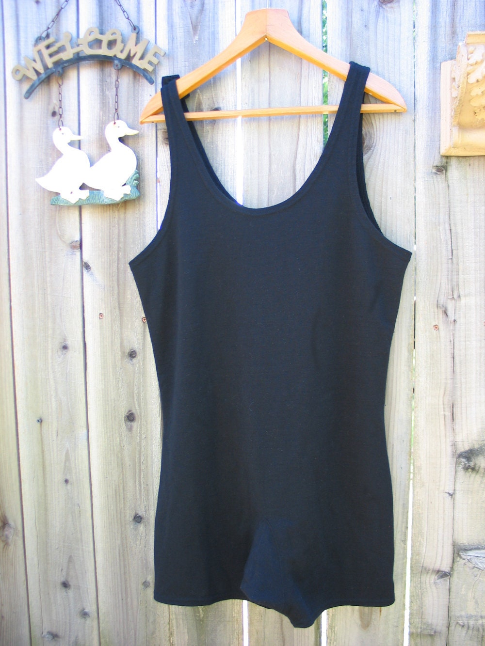 Vintage men's one-piece bathing suit swimsuit by ...