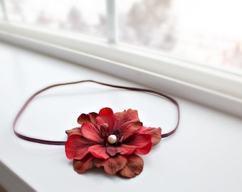 Petite Petals Headband-Rosebud Scatter