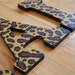 leopard print letters